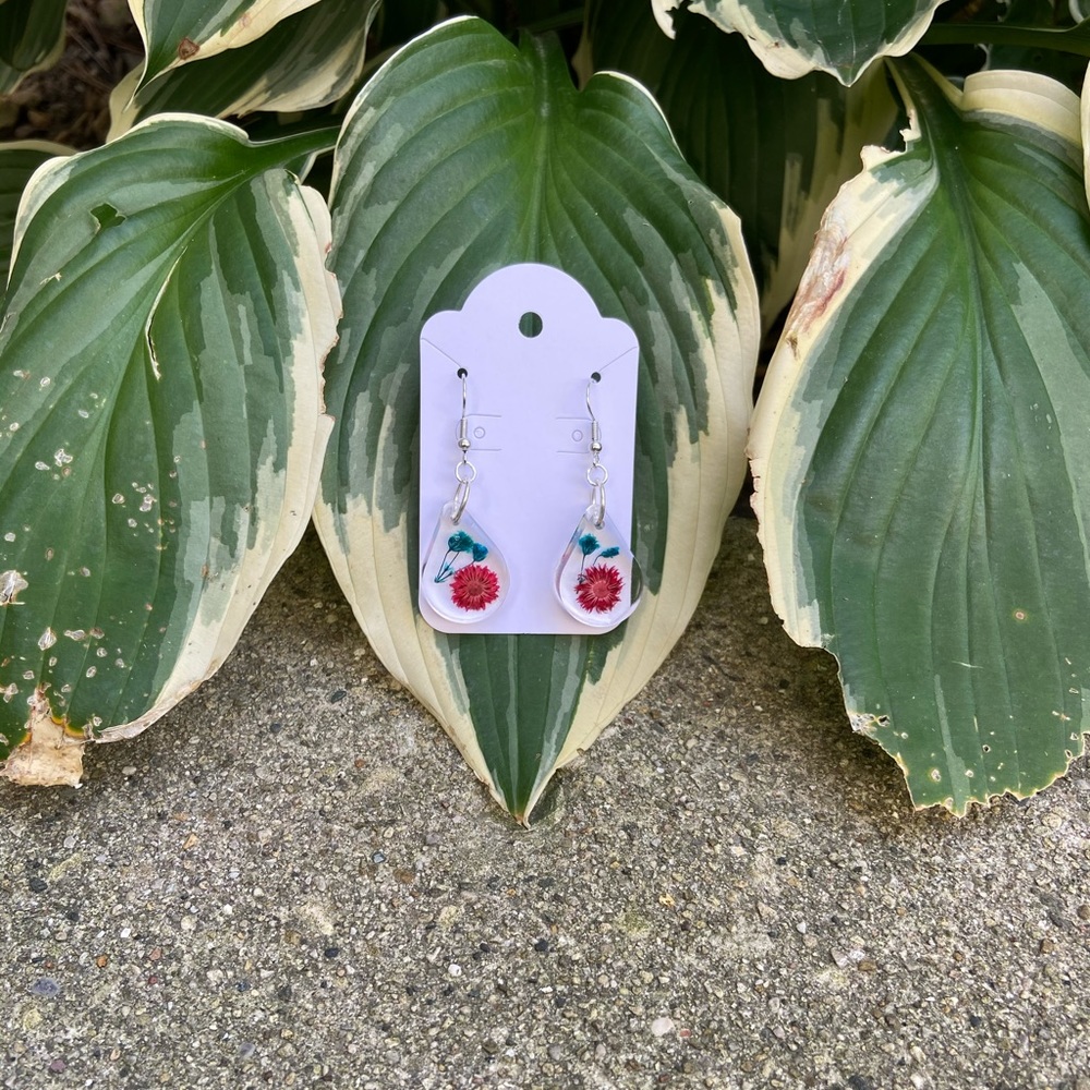 Handmade resin earrings